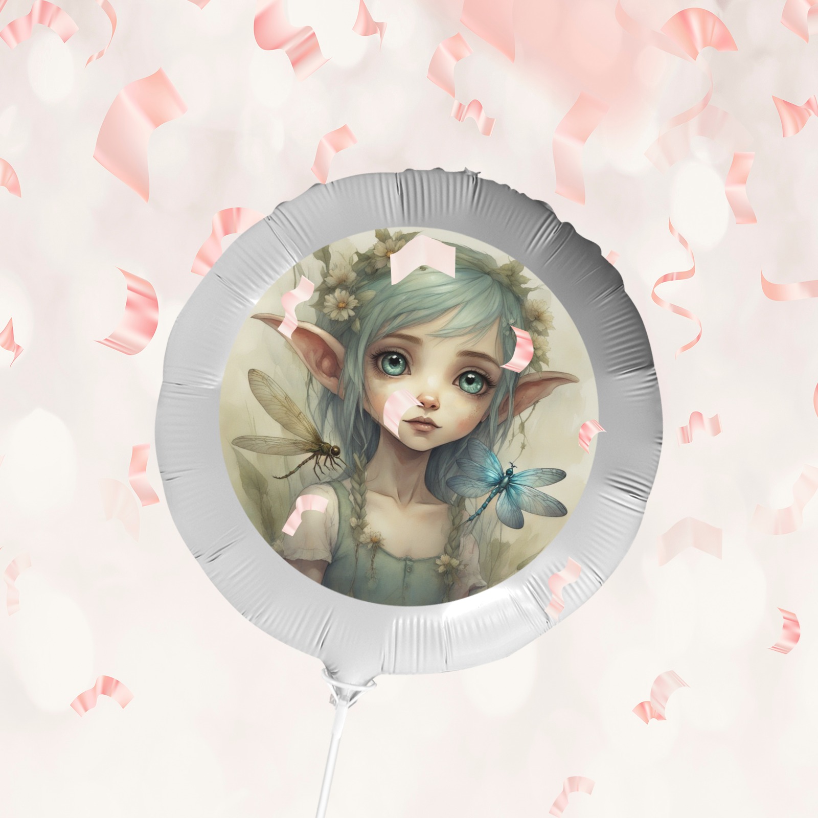 Elf And Dragonfly 4 Foil Balloon (18inch)