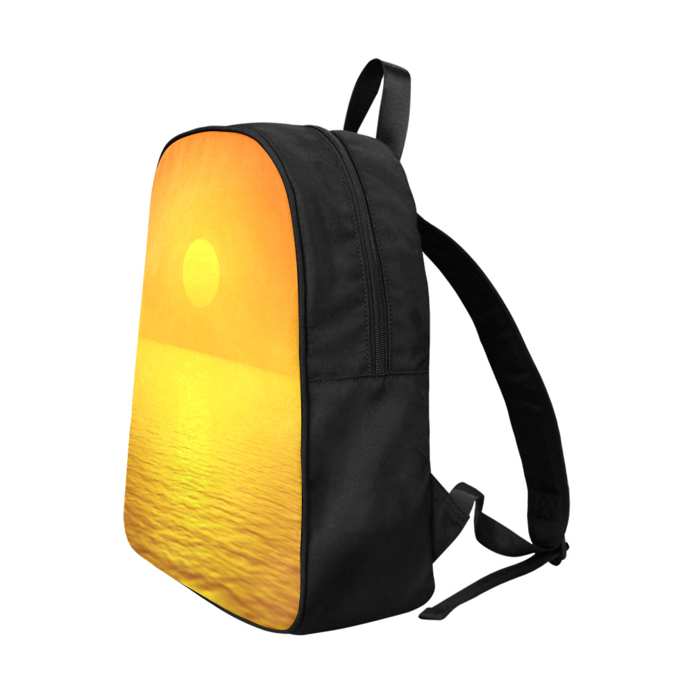 Sunset Reflection Fabric School Backpack (Model 1682) (Large)