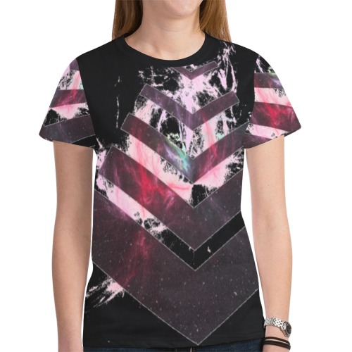 flame New All Over Print T-shirt for Women (Model T45)