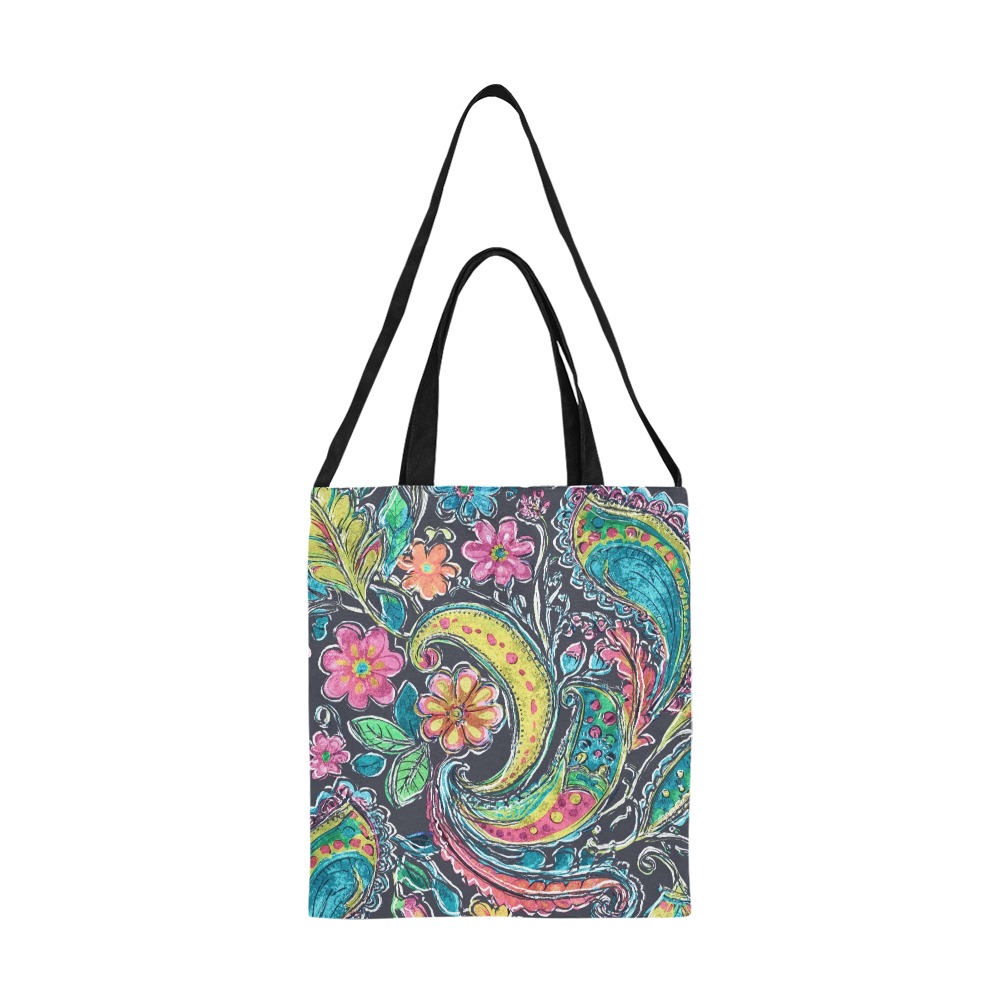 Paisley #1 All Over Print Canvas Tote Bag/Medium (Model 1698)