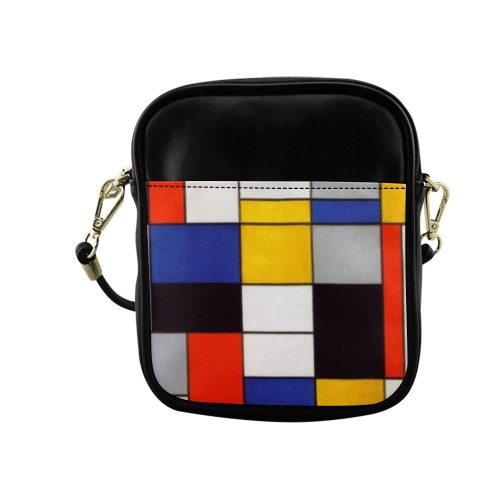 Composition A by Piet Mondrian Sling Bag (Model 1627)