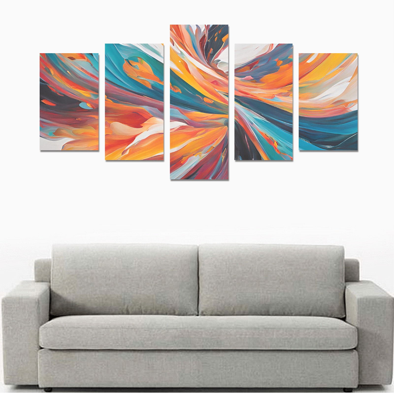 Elegant Abstract Design Canvas Print Sets C (No Frame)