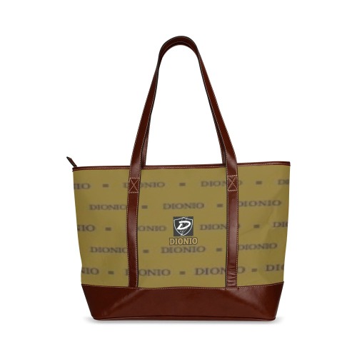 Dionio - Tote Handbag ( Brown Repeat) Tote Handbag (Model 1642)