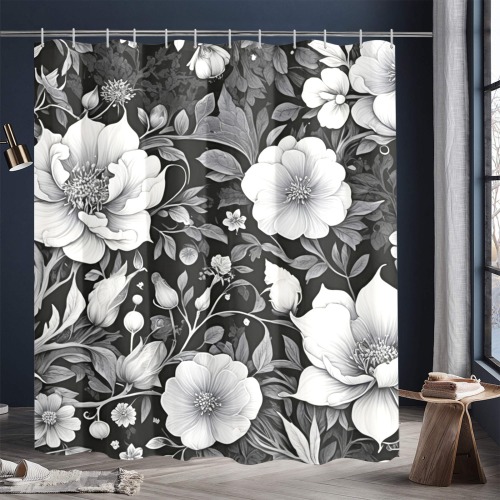 Fabulous Florals 39 Shower Curtain 72"x84"