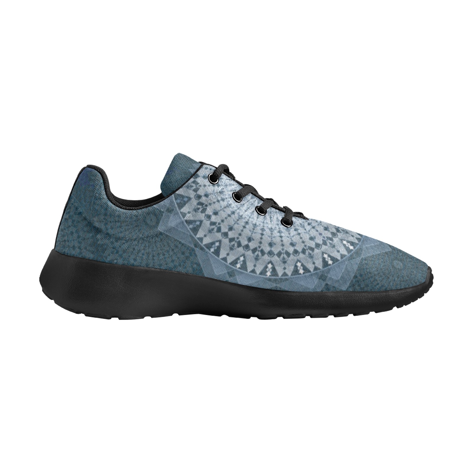 An initiation of the mass blue circle Men's Athletic Shoes (Model 0200)
