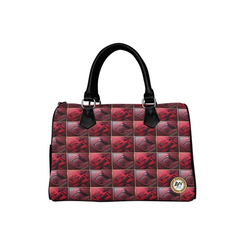 alternating pattern red diamond Boston Handbag (Model 1621)