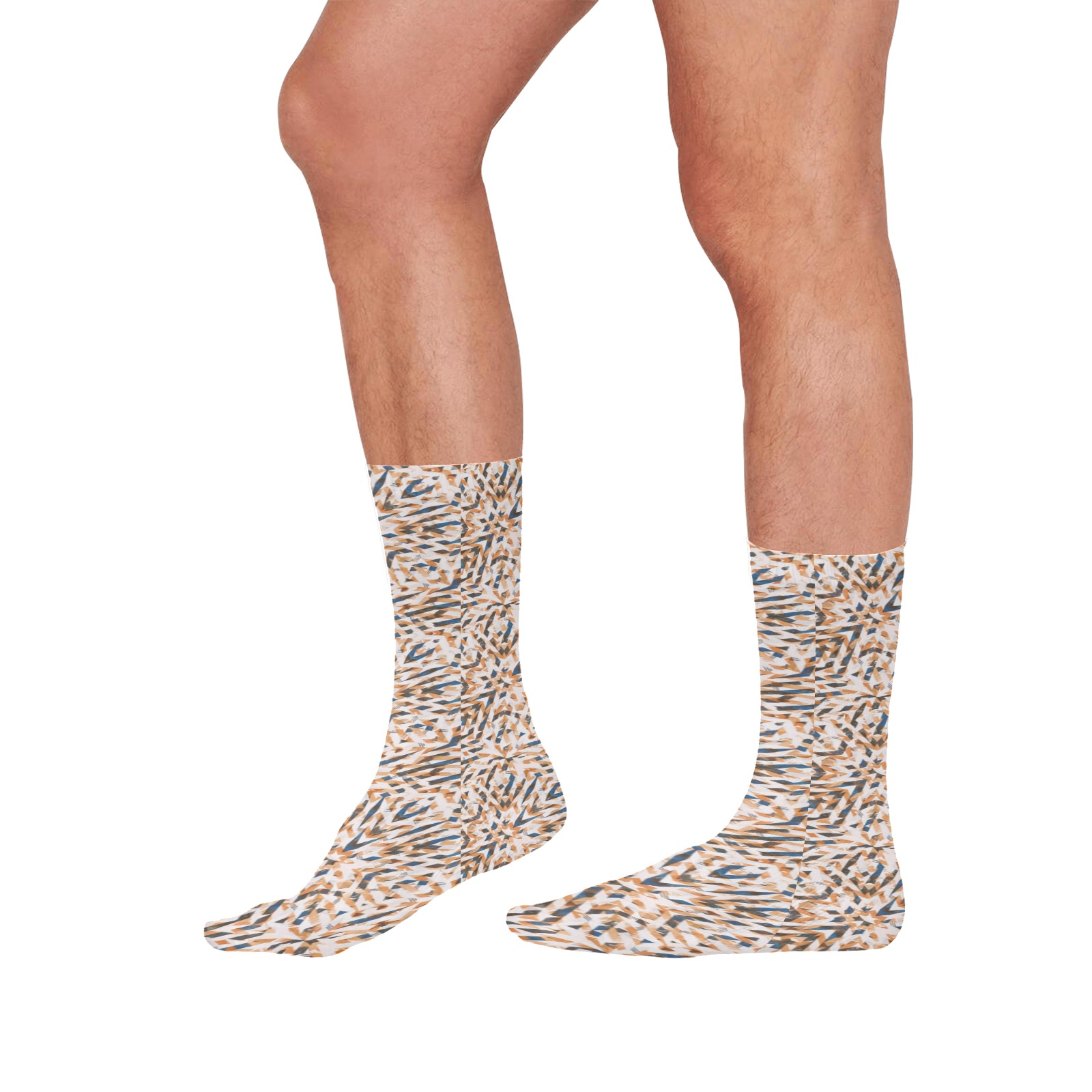Geometric vintage mosaic 23 All Over Print Socks for Men