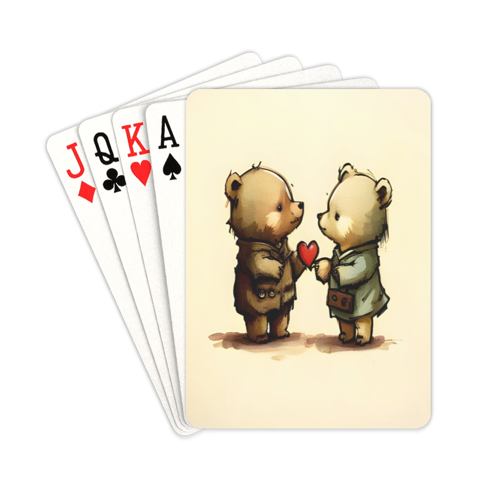 Little Bears 3 Playing Cards 2.5"x3.5"