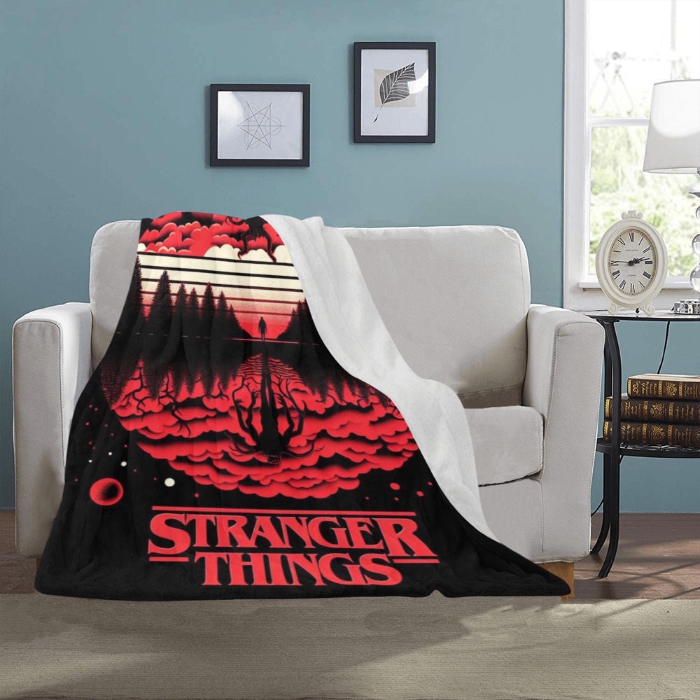 STRANGER THINGS POSTER BLANKET Ultra-Soft Micro Fleece Blanket 40"x50"