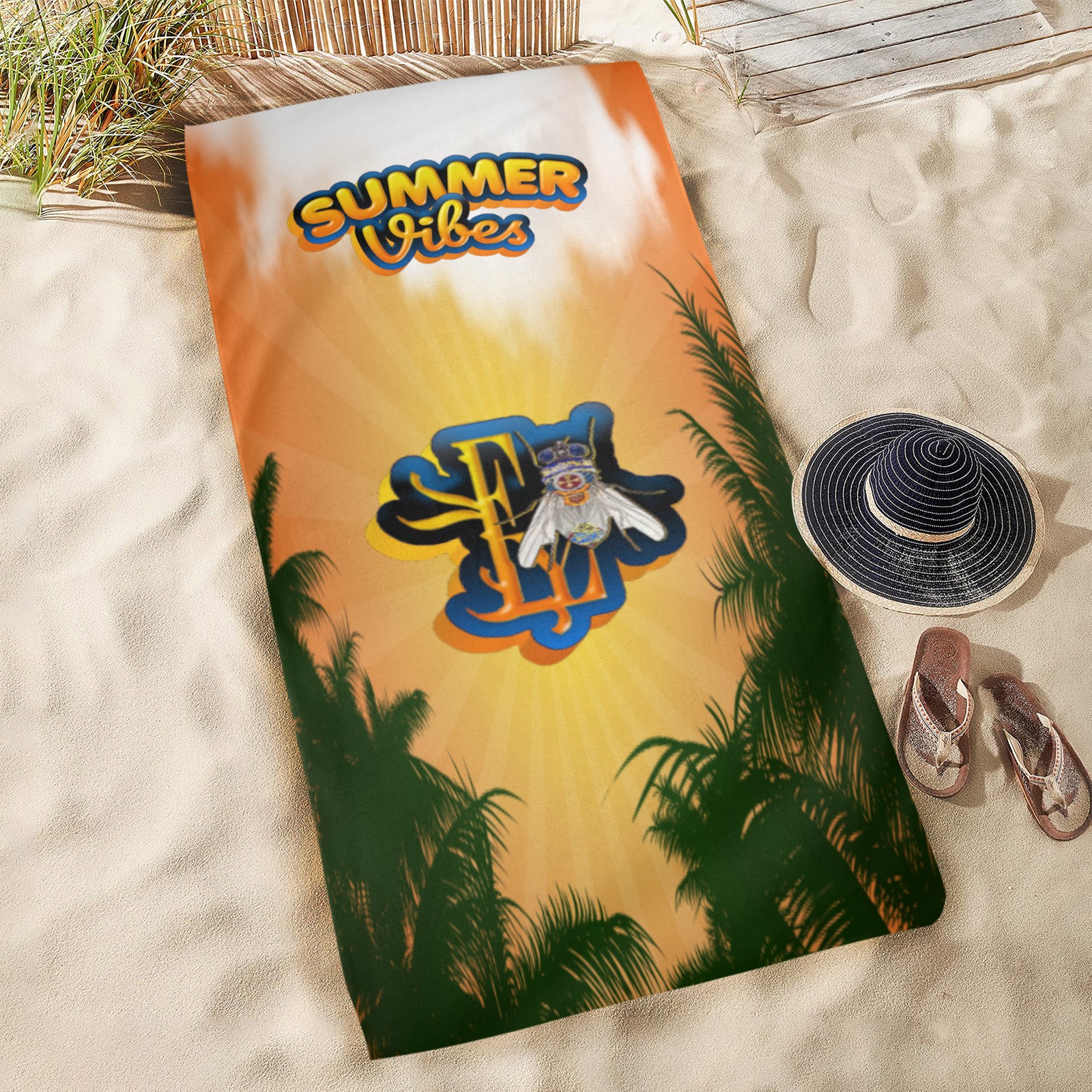 Summer Vibe Collectable Fly Beach Towel 31"x71"(NEW)
