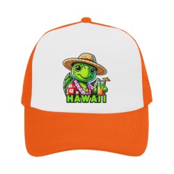 GREEN SEA TURTLE-HAWAII 3 Trucker Hat