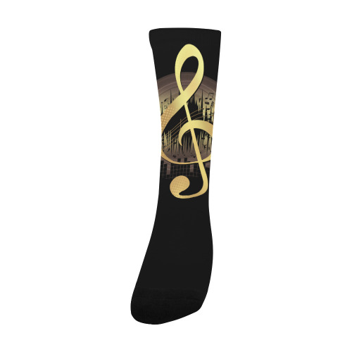 Delightful Tune - Gold Men's Custom Socks