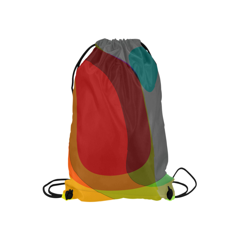 Colorful Abstract 118 Small Drawstring Bag Model 1604 (Twin Sides) 11"(W) * 17.7"(H)