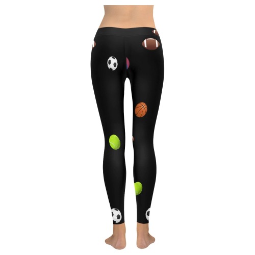 Sporting Kind-1 Women's Low Rise Leggings (Invisible Stitch) (Model L05)