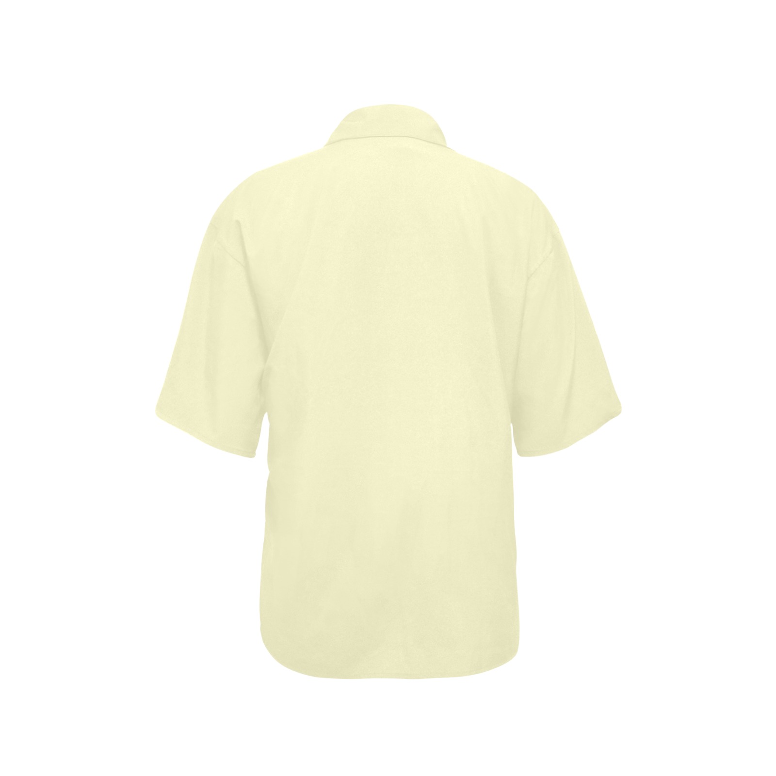 color lemon chiffon All Over Print Hawaiian Shirt for Women (Model T58)
