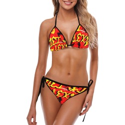 GET IT SEXY-Red&Yellow Custom Bikini Swimsuit (Model S01)