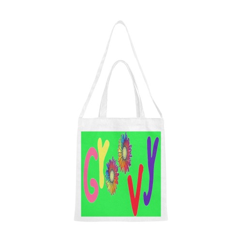 Groovy Canvas Tote Bag/Medium (Model 1701)