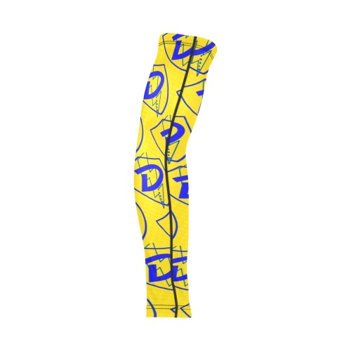 DIONIO Clothing - Repeat D Shield Arm Sleeves (Yellow & Blue) Arm Sleeves (Set of Two)