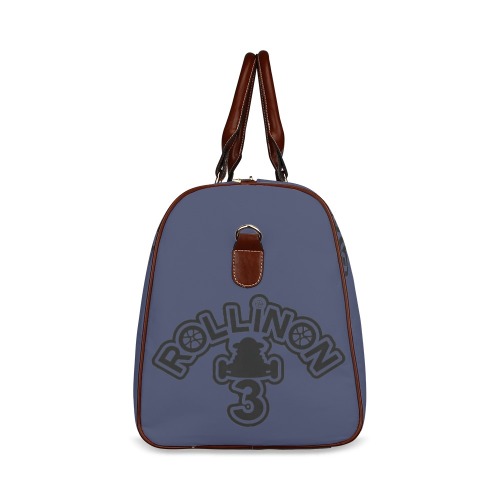 RollinOn3 Navy Travel Bag Waterproof Travel Bag/Small (Model 1639)