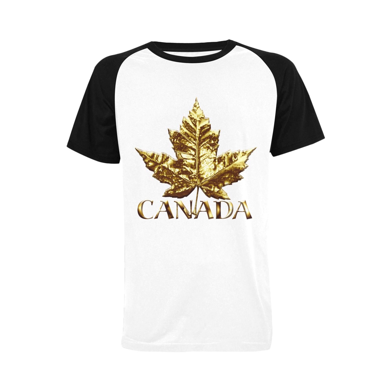 Gold Canada Raglan Shirts Men's Raglan T-shirt (USA Size) (Model T11)
