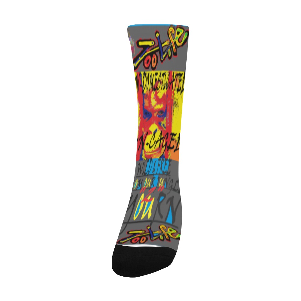 ZL.ANM.GRY Men's Custom Socks