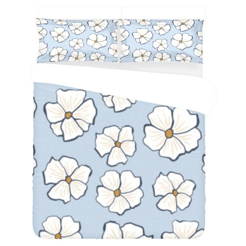 flowers 3-Piece Bedding Set