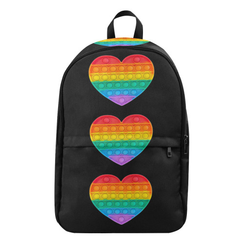 pop it heart 3 backpack Fabric Backpack for Adult (Model 1659)