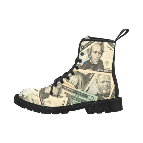 US PAPER CURRENCY Martin Boots for Women (Black) (Model 1203H)