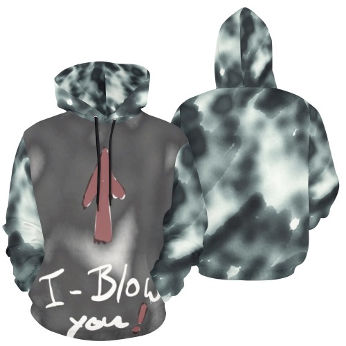 i-Blow You All Over Print Hoodie for Men (USA Size) (Model H13)