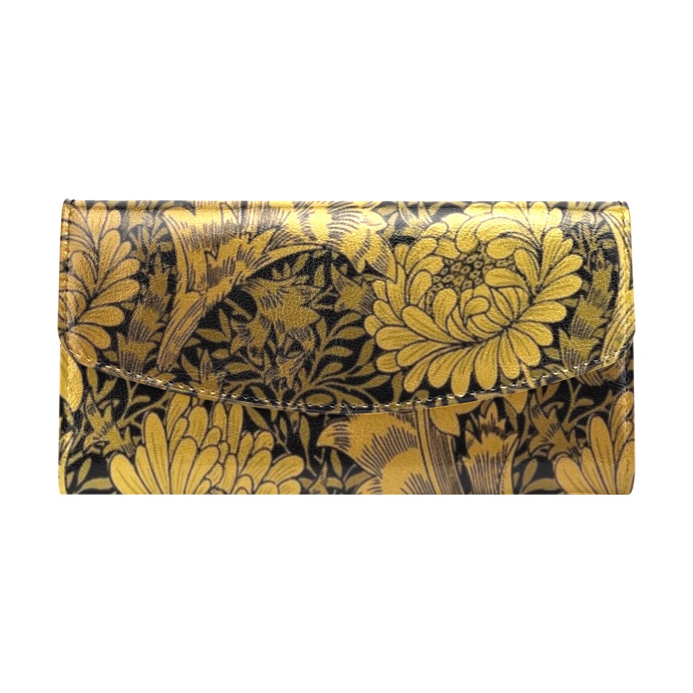 William Morris Chrysanthemums Women's Flap Wallet (Model 1707)