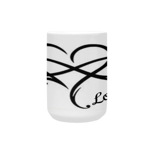 infinity heart Custom Ceramic Mug (15oz)
