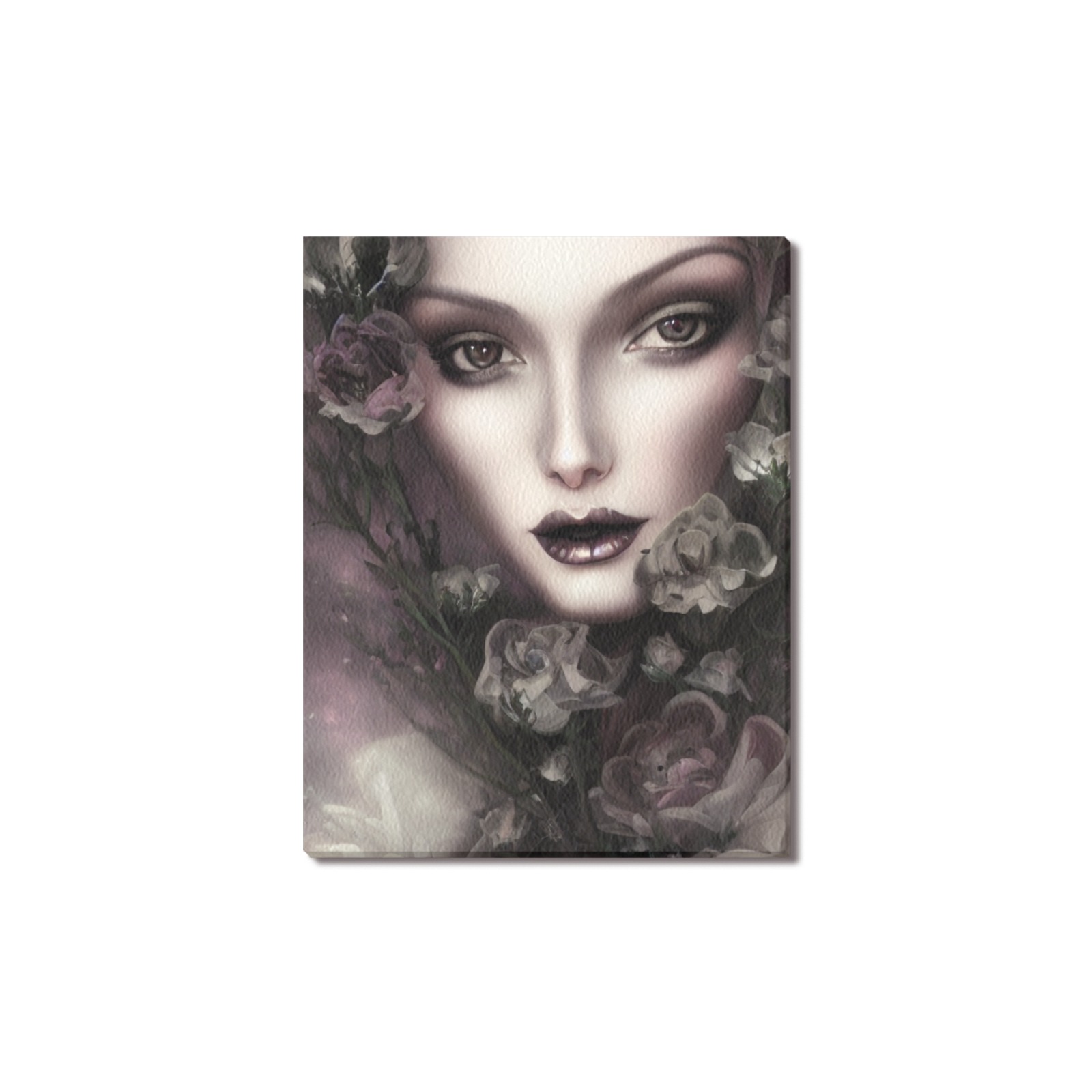 5 - Gothic female elegance beauty digital painting Upgraded Canvas Print 11"x14"