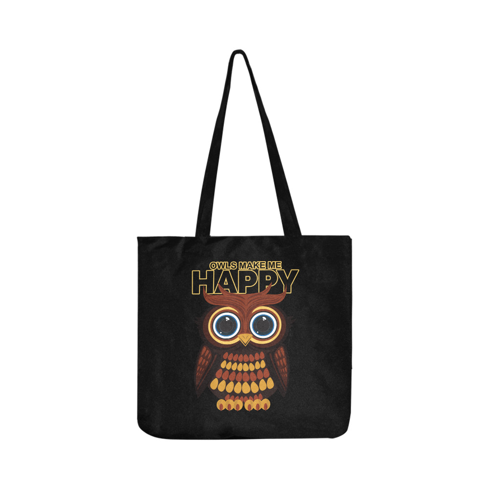 Owls Make Me Happy Reusable Shopping Bag Model 1660 (Two sides)