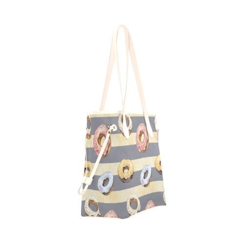 Donuts Clover Canvas Tote Bag (Model 1661)