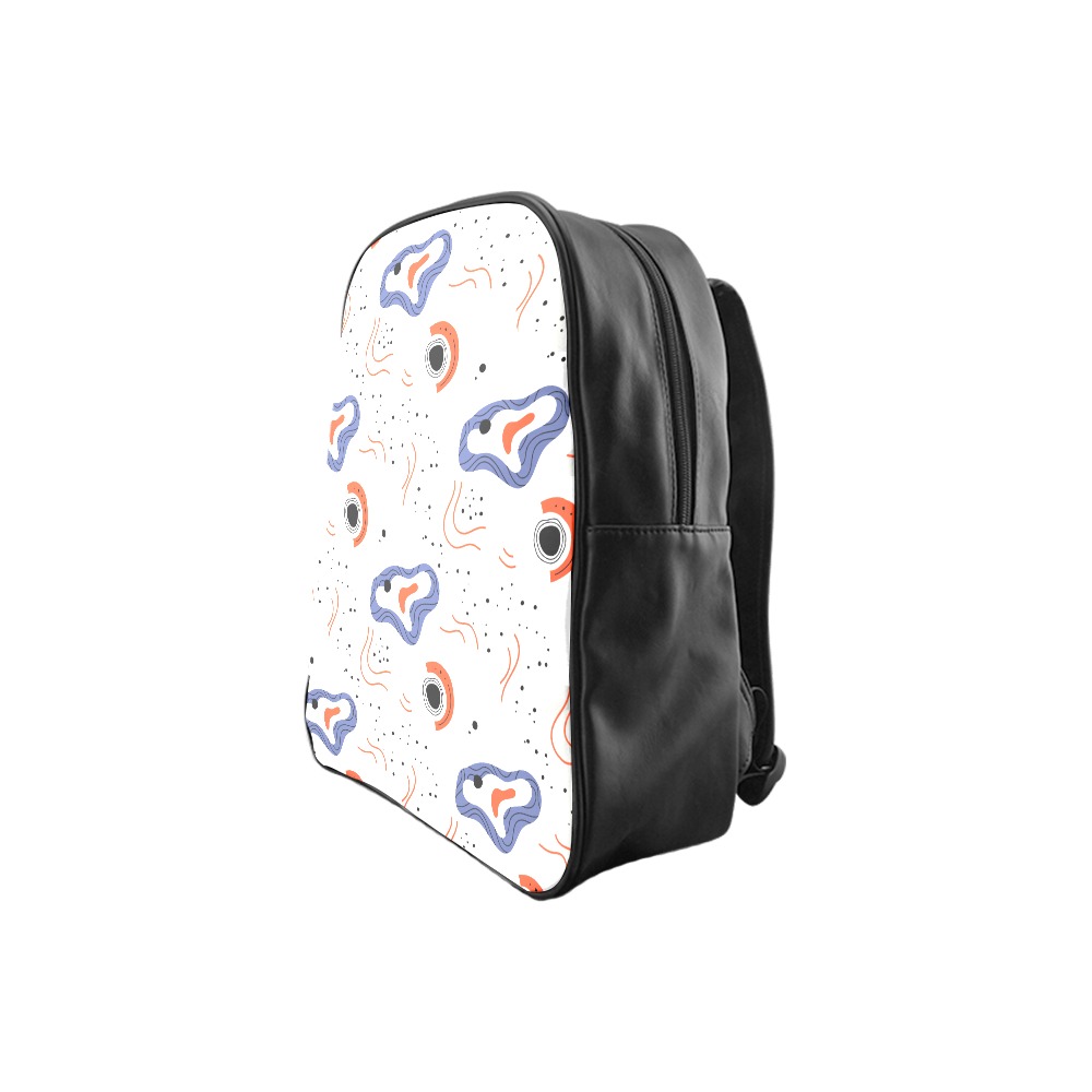 Elegant Abstract Mid Century Pattern School Backpack/Large (Model 1601)