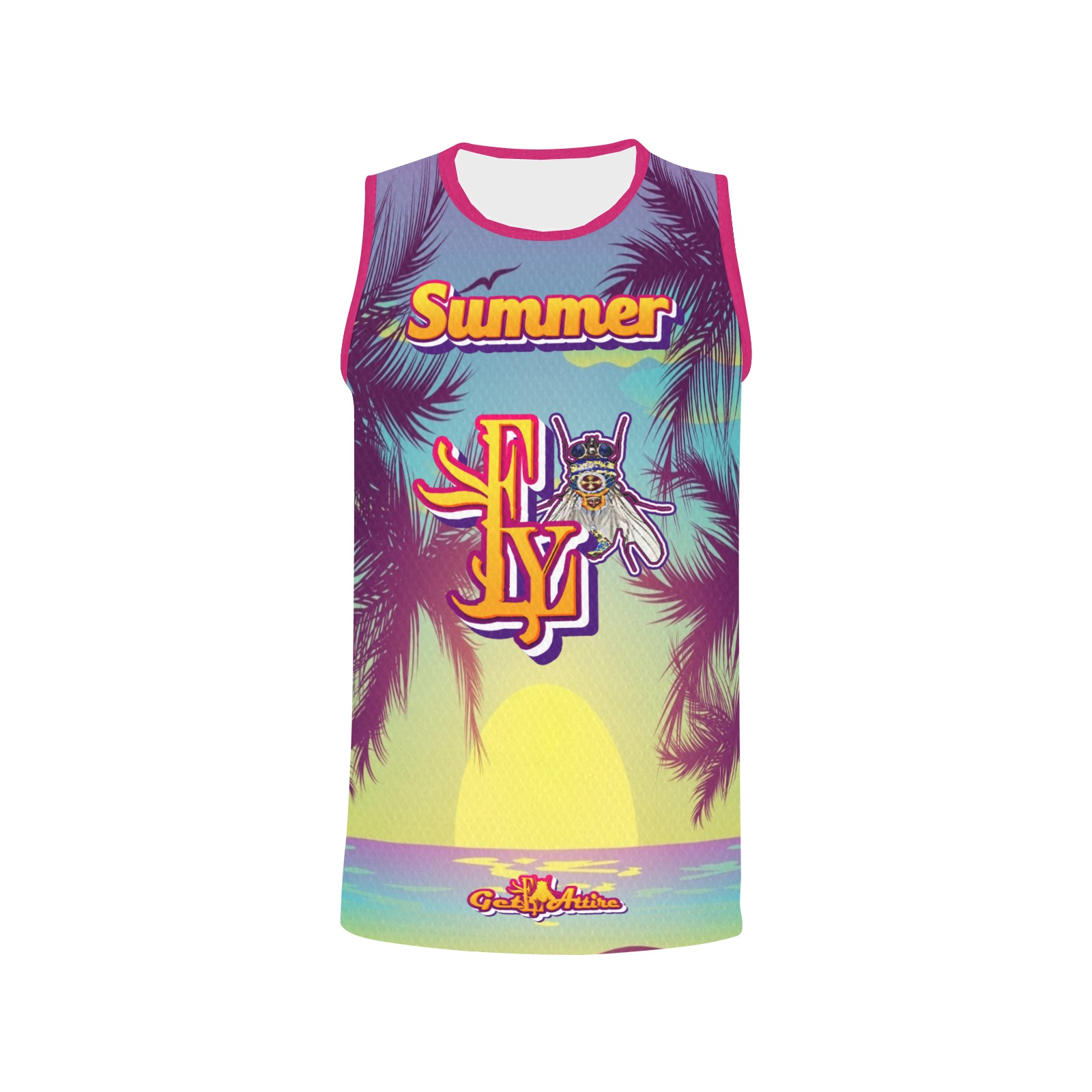 Summer Collectable Fly All Over Print Basketball Jersey