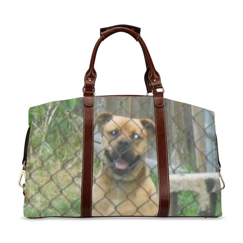 A Smiling Dog Classic Travel Bag (Model 1643) Remake