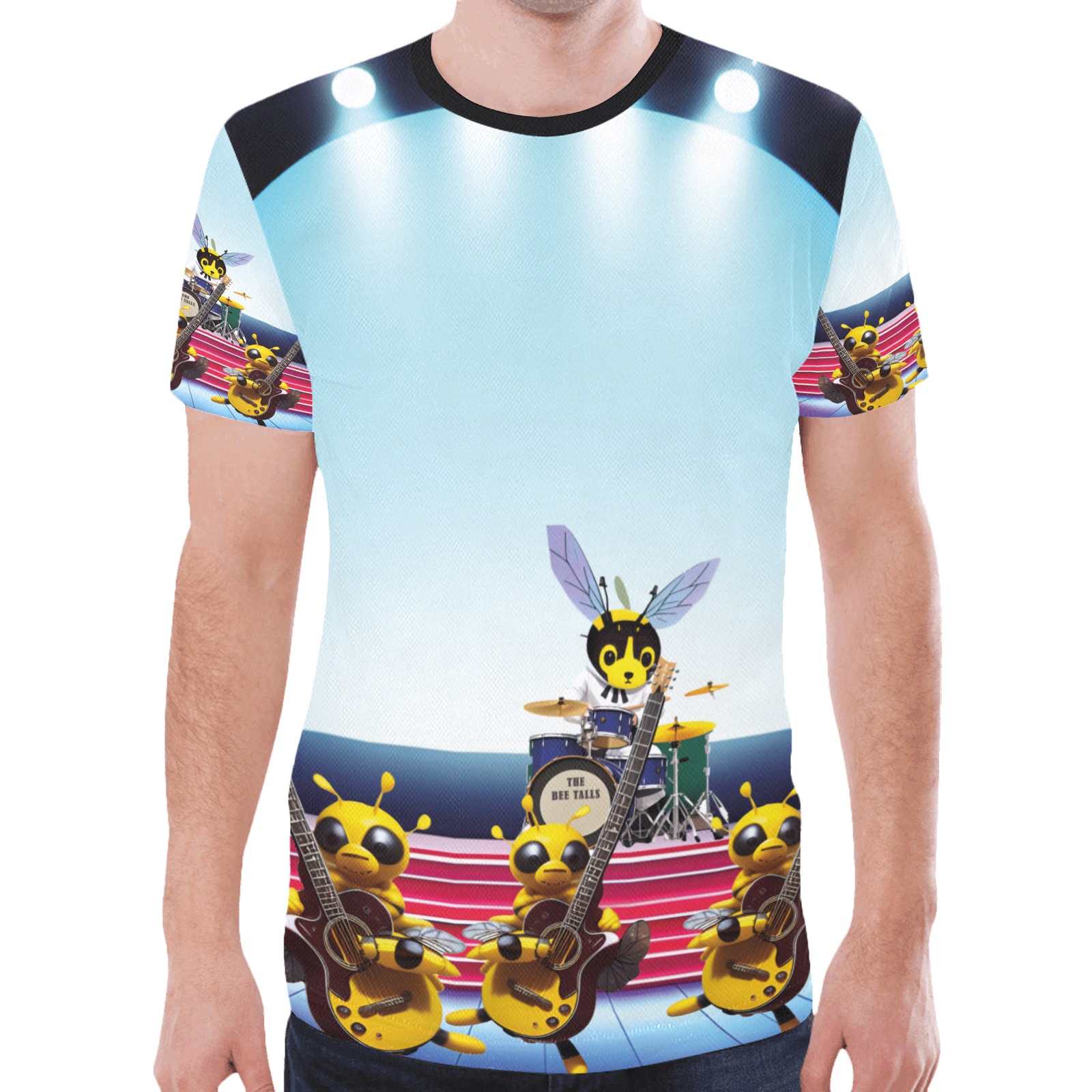 THE BEE TALLS New All Over Print T-shirt for Men (Model T45)