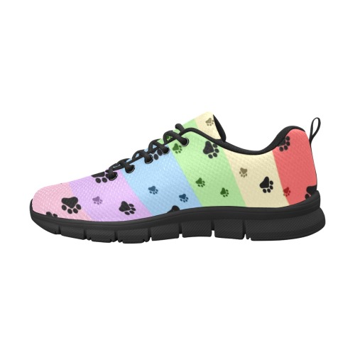 Rainbow Paws by  Nico Bielow Men's Breathable Running Shoes (Model 055)