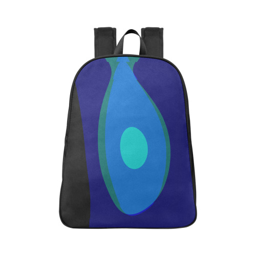 Dimensional Blue Abstract 915 Fabric School Backpack (Model 1682) (Large)
