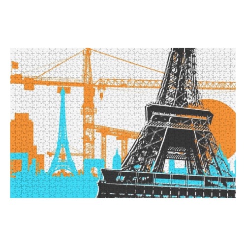 WE BUILT THIS CITY PARIS 1000-Piece Wooden Photo Puzzles