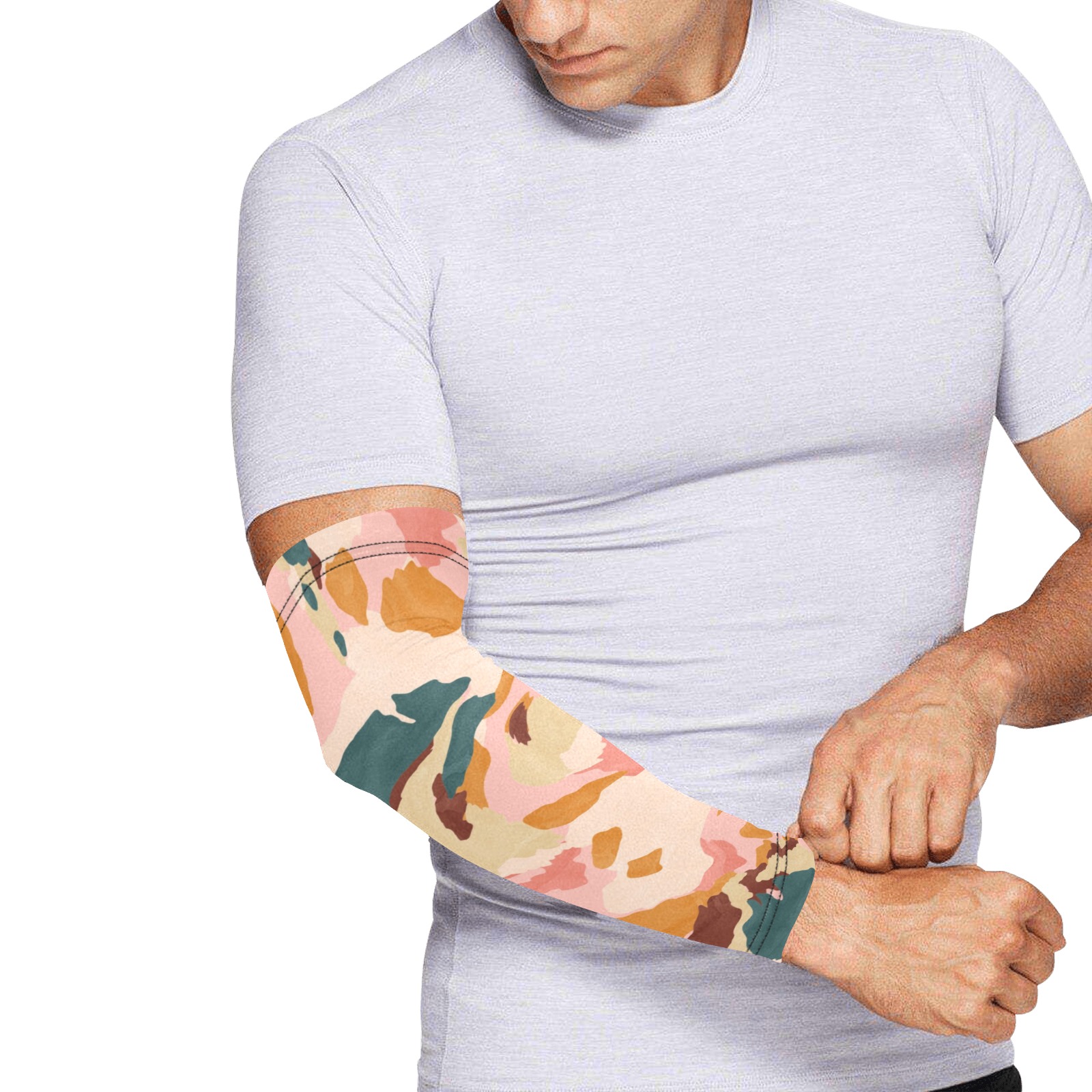 Desert colors in brush strokes Arm Sleeves (Set of Two)