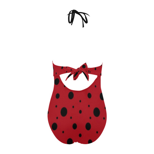 LADY BUG Backless Hollow Out Bow Tie Swimsuit (Model S17)
