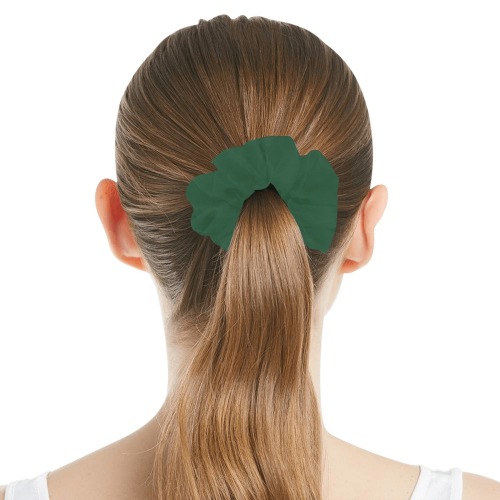 HoneySuckle Design Leaf Green All Over Print Hair Scrunchie