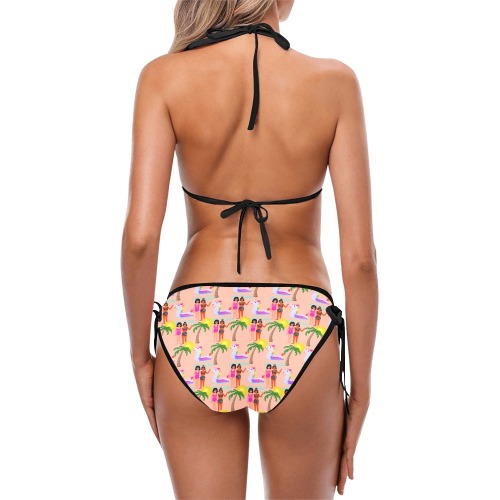 holiday pattern Custom Bikini Swimsuit (Model S01)