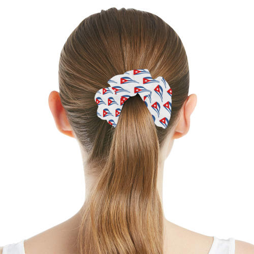 Cuban Flapping Flags All Over Print Hair Scrunchie