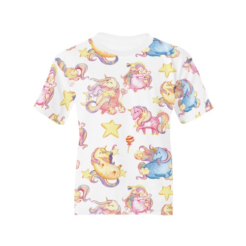 Happy Unicorns Kids' All Over Print T-shirt (Model T65)