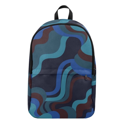 RR Wave Stack Fabric Backpack for Adult (Model 1659)