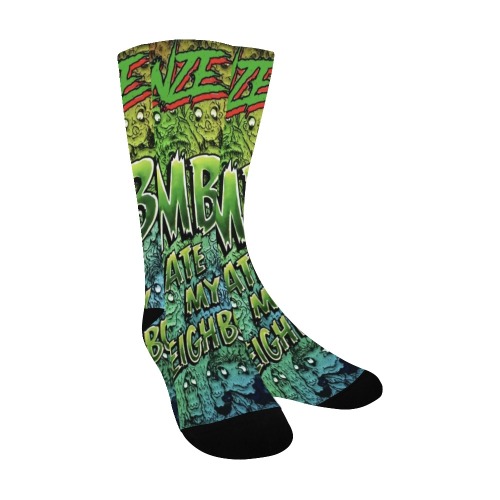 zombies ate my neighbors sox Men's Custom Socks