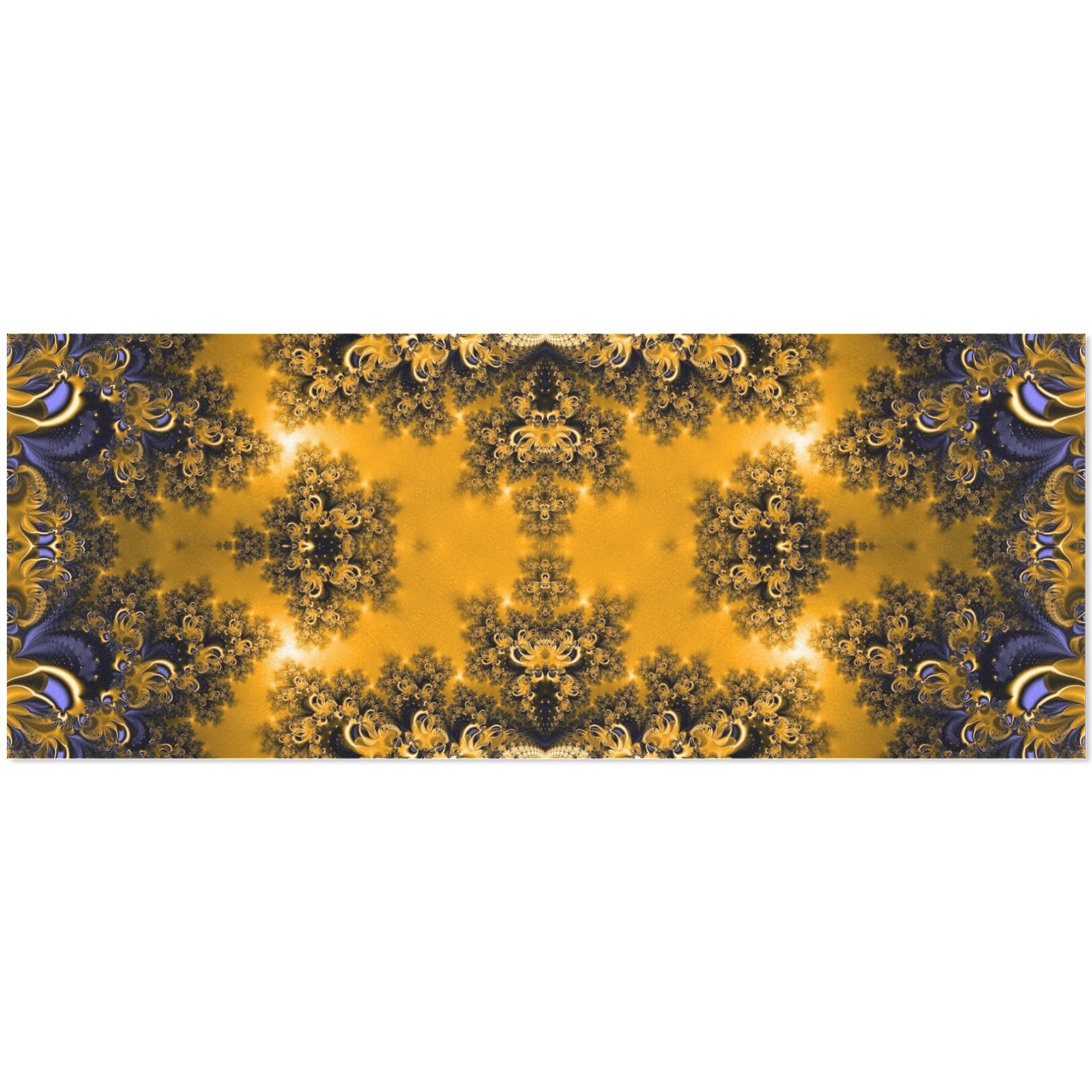 Golden Sun through the Trees Frost Fractal Gift Wrapping Paper 58"x 23" (2 Rolls)